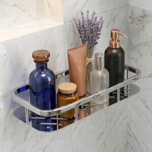 ARQUIN Bathroom Shelf Storage Organizer 5x12 Inch | 304 Grade Stainless Steel Bathroom Racks & Shelf | Wallmount Shelf for Bathroom Accessories Set Storage Shelves for Kitchen Shelves & Racks